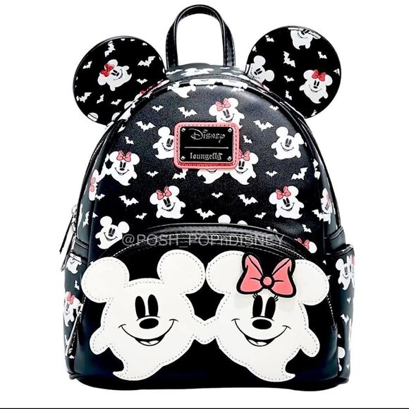 Loungefly Other - LOUNGEFLY Disney Mickey & Minnie Mouse Ghostly Glow-in-the-Dark Mini Bag